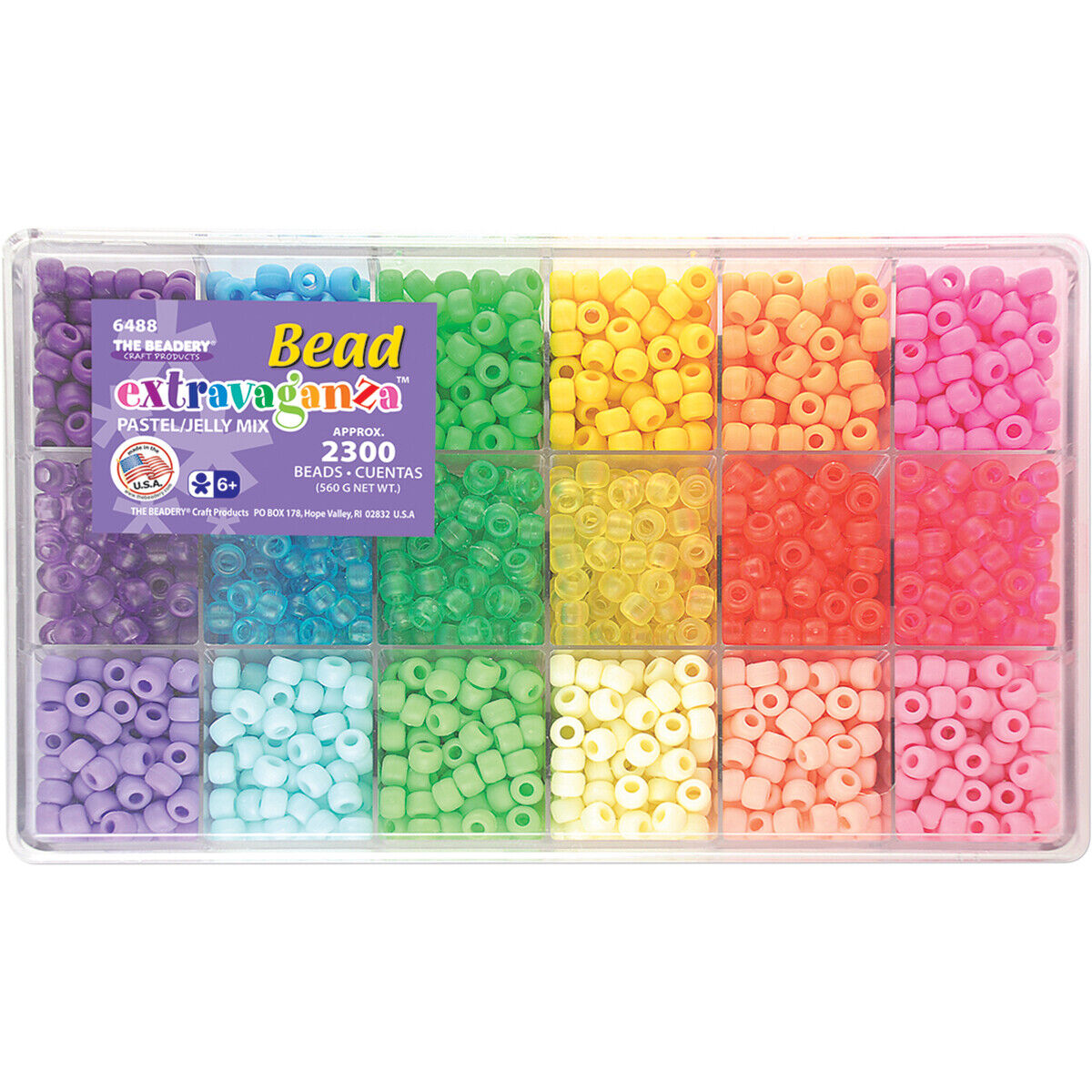 Bead Box Extravaganza Pastel/Jelly Mix 6488 – Beadery Products