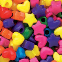 The Beadery Mini Pony Beads 1/2Lb-Jelly Sparkle