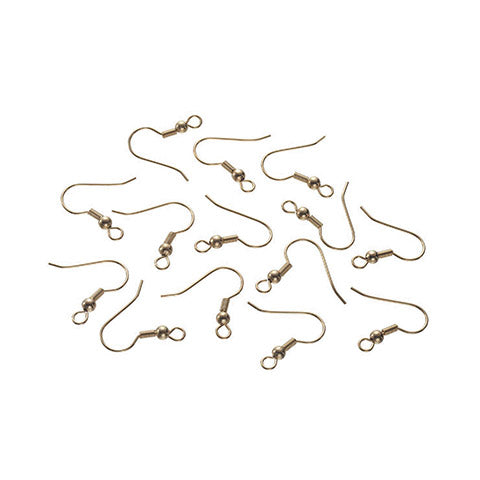 Fish Hook Brass Gold Plated 48 Per Pkg 1880-77G – Beadery Products