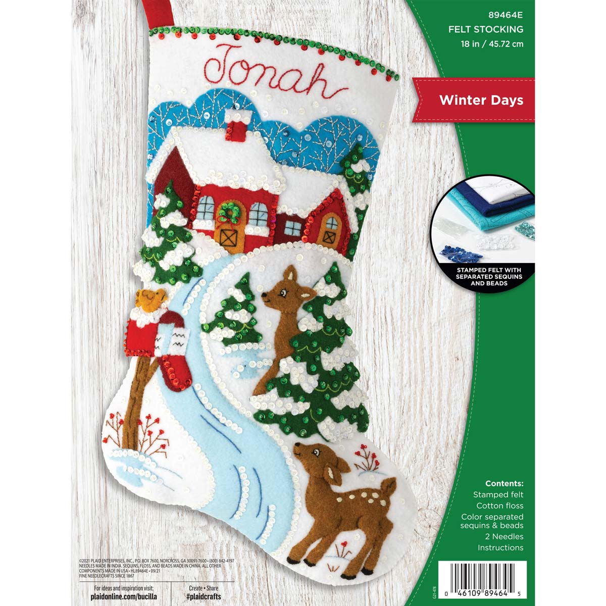 Bucilla ® Seasonal - Felt - Stocking Kits - Snow Much Fun 89478E