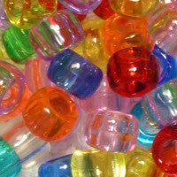 Pastel Opaque Pony Bead Kit, 9 Colors, 6 x 9mm Beads, 4500 beads