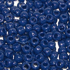 Pony Beads, 9x6mm, Opaque Royal Blue (650 Pieces)