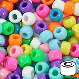 Beadery Pony Beads 6 x 9mm Sparkle Colors 1000 Pieces 750V – Beadery  Products